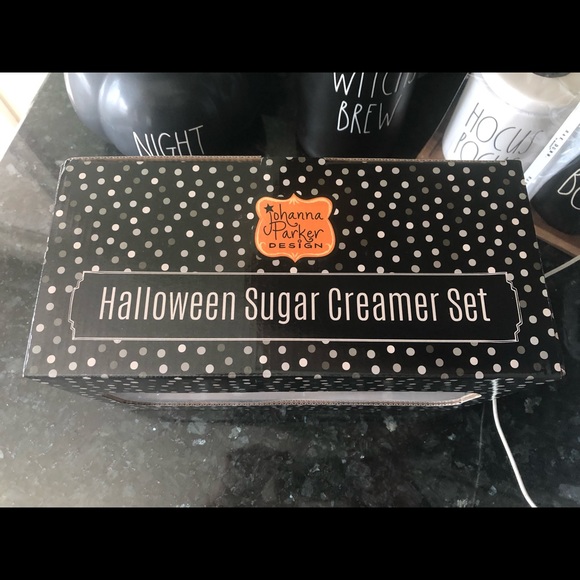 Johanna Parker Halloween Cream & Sugar Set - Picture 2 of 2